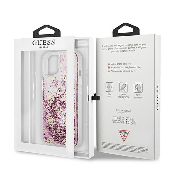 Guess Guhcp13Slgpepi Iphone 13 Mini 5,4Różowy/Pink Hardcase Peony Liquid Glitter