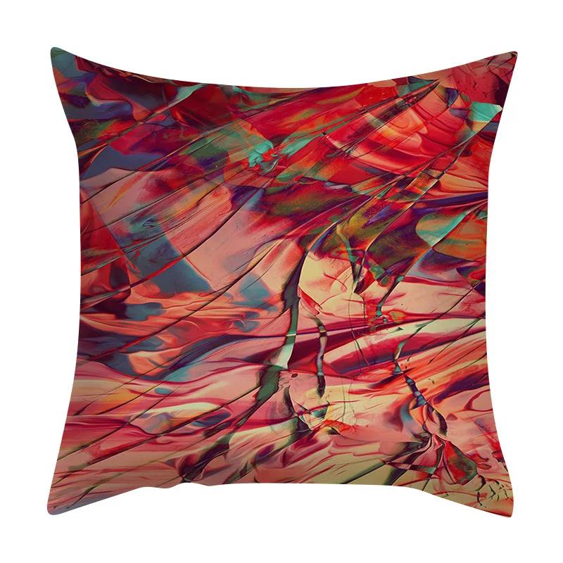 Sofa Car Seat Decor Home  Chair Cushion Cover Abstract Irregular Ink Marble Pattern Pillow