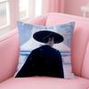 Fashion BBlue Eye Samuraies Cushion Cover Premium SkinFriendly Pillow Case MultiPurpose for Home Office Travel