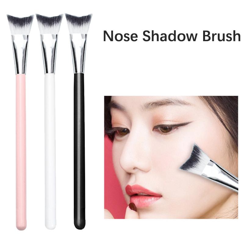 Pincel de Sombra para Nariz Pincéis de Maquilhagem de Contorno Angulados Silhueta Olho Nariz Sombra Cosmética Pincel Corretor Ferramentas de Maquilhagem