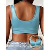 Large Front Breasted Smooth Vest Style Bra for Women, Sports Bra with Gathered and Gathered Accessory Breasts To Prevent Sagging and Wrap Around