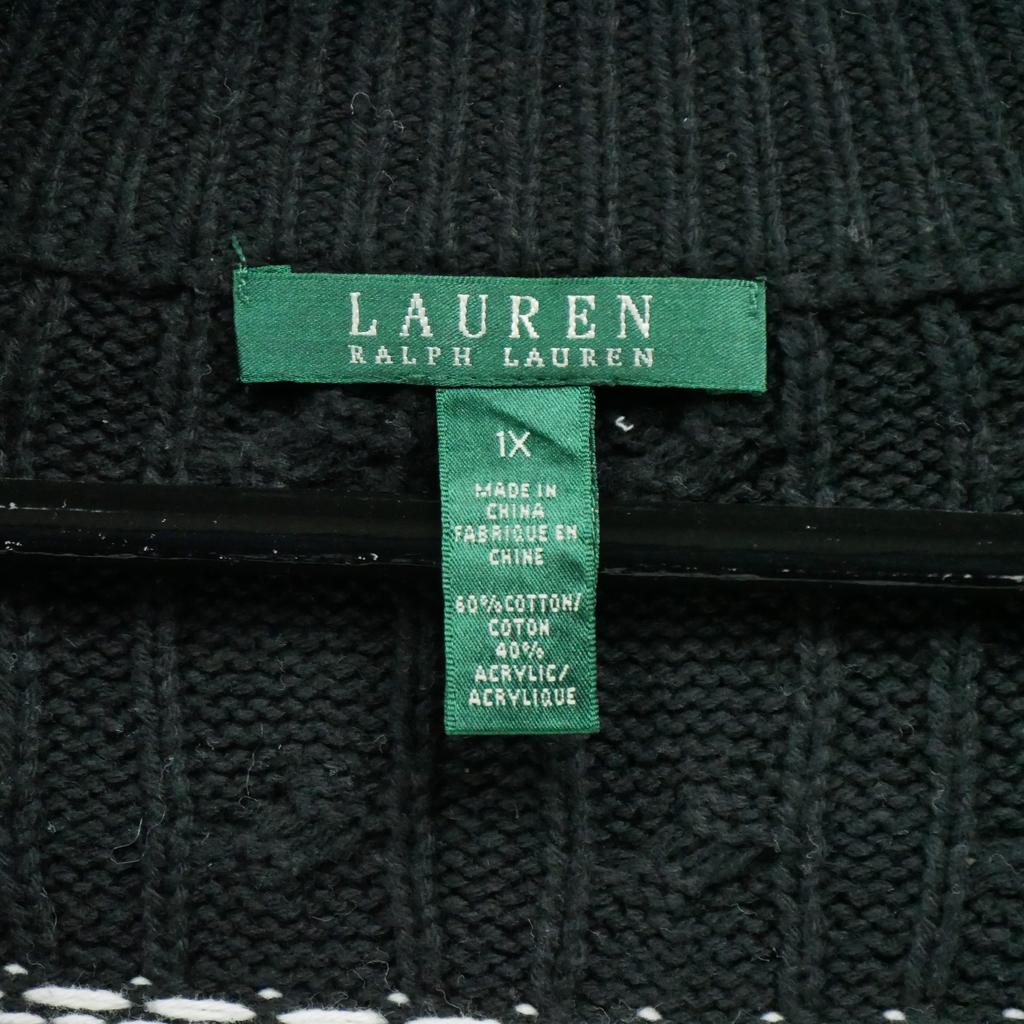 Women's black cardigan sweater
