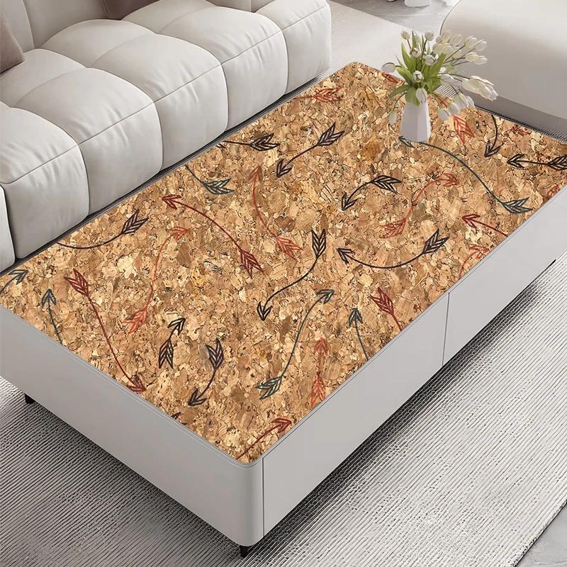 100X135Cm Cortiça Estampada Tecido de Couro de Cortiça Natural Costura DIY Cor Carvalho Tecido Casa Sofá Carro Bolsa Decoração Material Grão de Madeira Artesanato