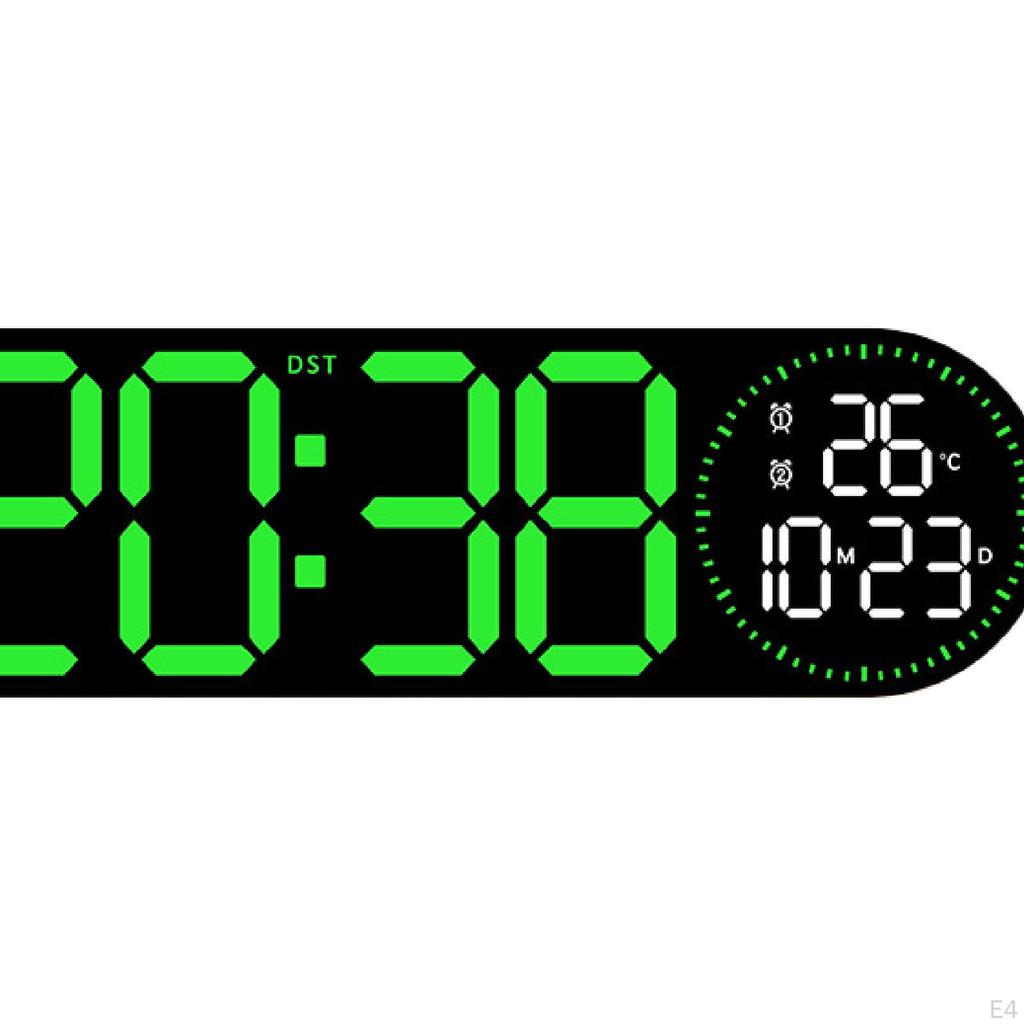 Digital Wall Clock Home Decor with Remote Control for Classroom Bedroom