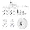 For Polaris 280 180 Pool Cleaner Roller Kit with Swing Shaft Assembly ABS Replacement Kit with Washers and Bolts