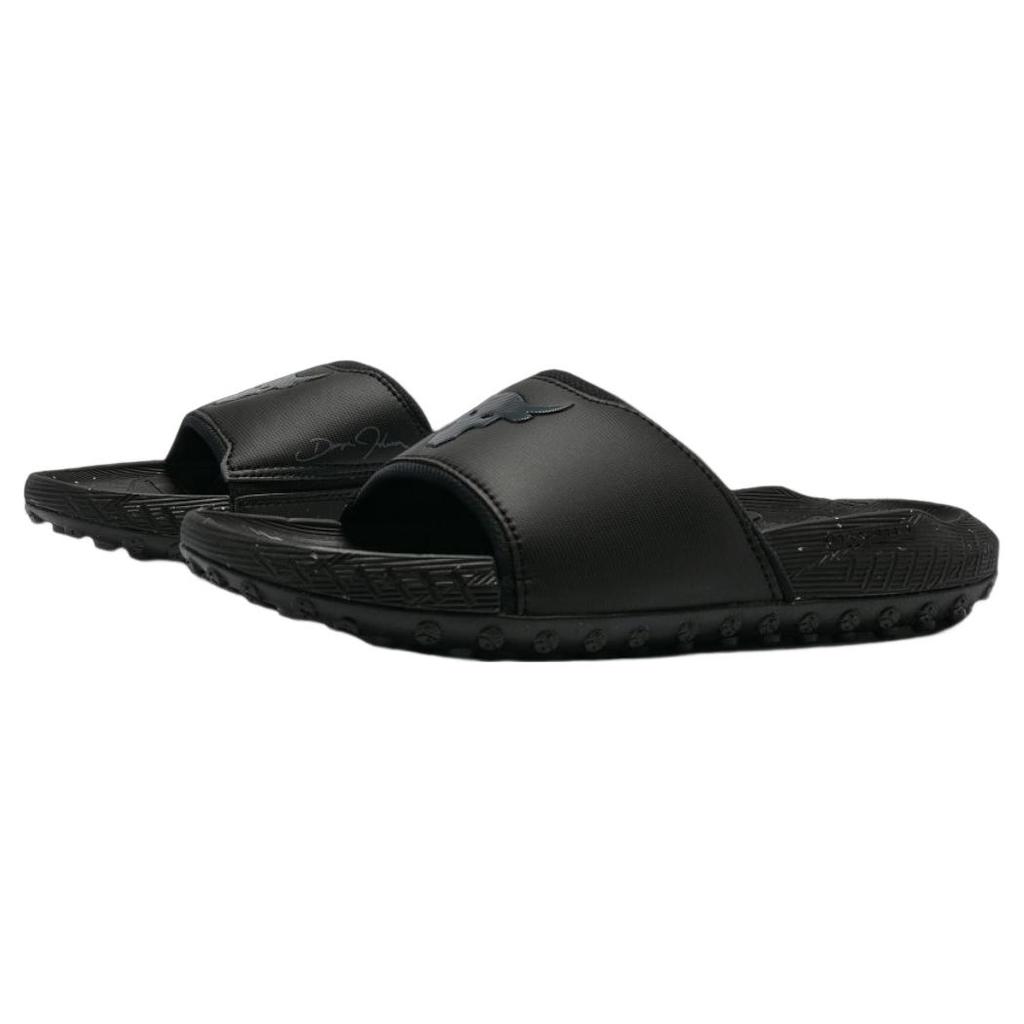 New Under Armour Project Rock 3 Slide 'Black Pitch Grey' 3026034-001