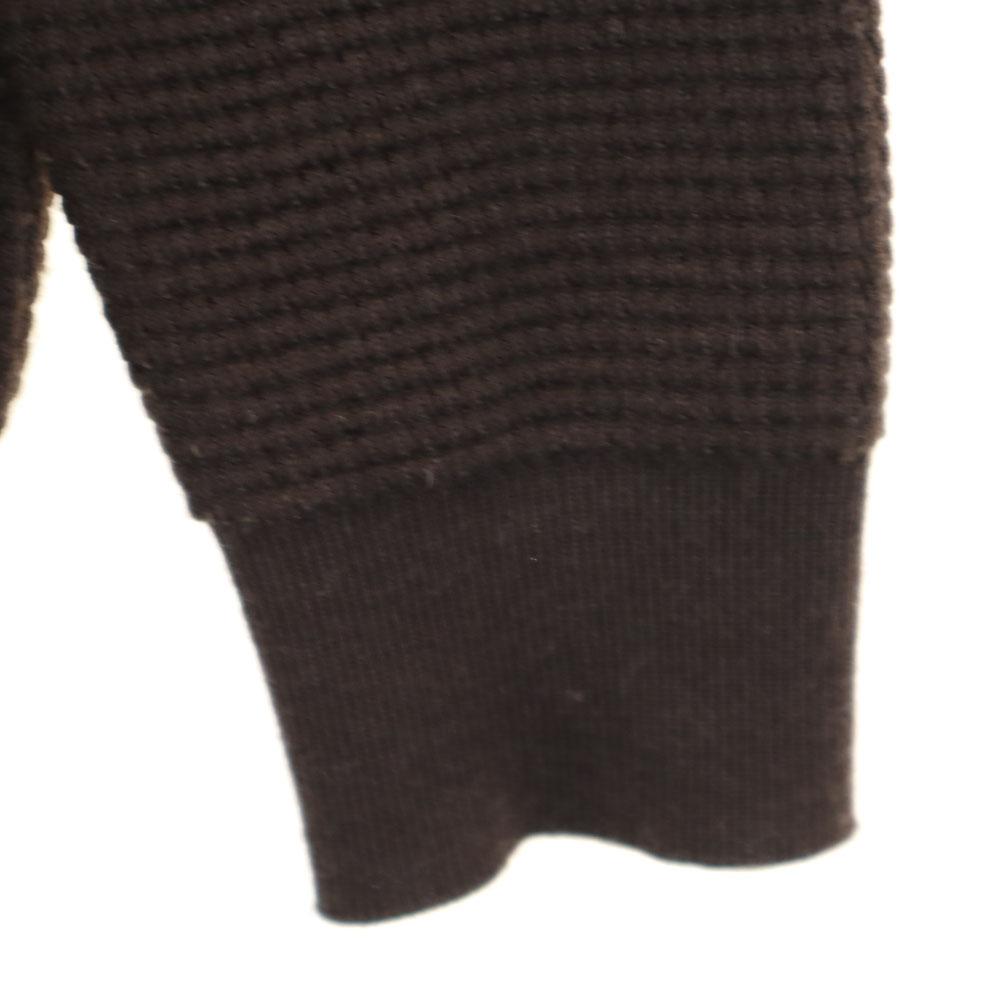 BLACK LABEL CRESTBRIDGE Padded switching Knit jacket LL Brown Women Used