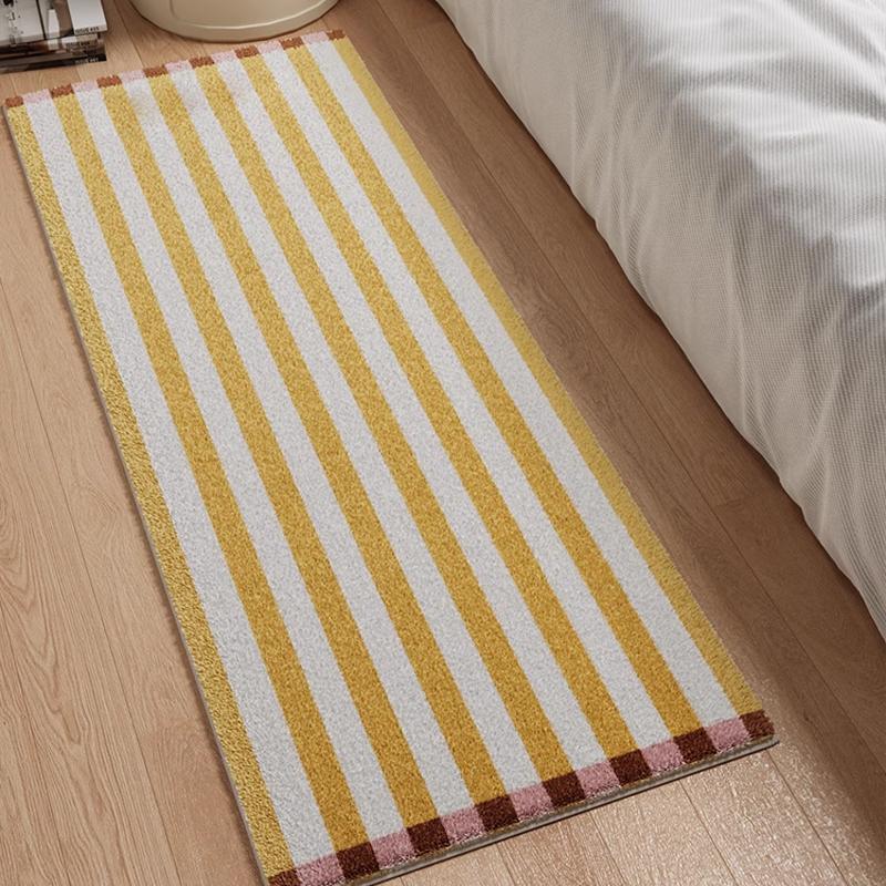 Bedroom Carpet Bedside Mat Home Decoration Korean Long Rug Soft Plush Floor Mats Shaggy Living Room Decor Area Rugs
