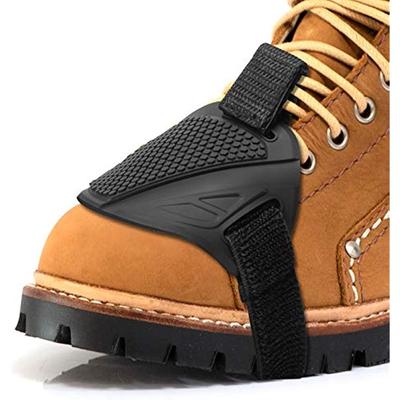 Motorcycle Motorbike Shift Pad Motorcycle Shoe Boot Protector Cover Protective Rubber Gear Shifter Guards (Black)