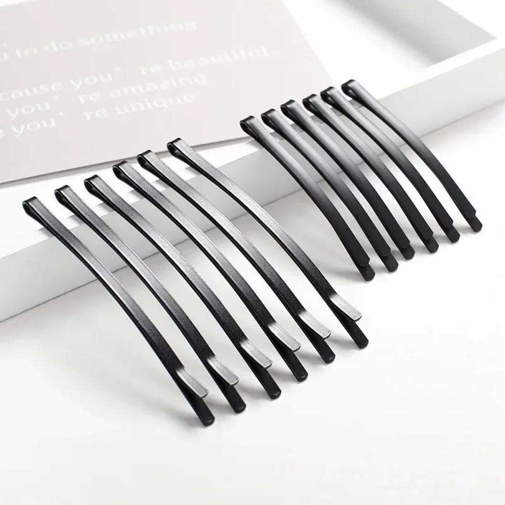 6/12Pcs 6.5/8.5CM Black Hair Clips Arc-shaped Barrette New Hairpins  Headdress