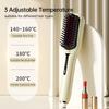 Hair Straightening Brush Negative Ion 2 In 1 Hair Straightener Heating Comb Multifunctional Hair Curler Curling Iron Stying Tool