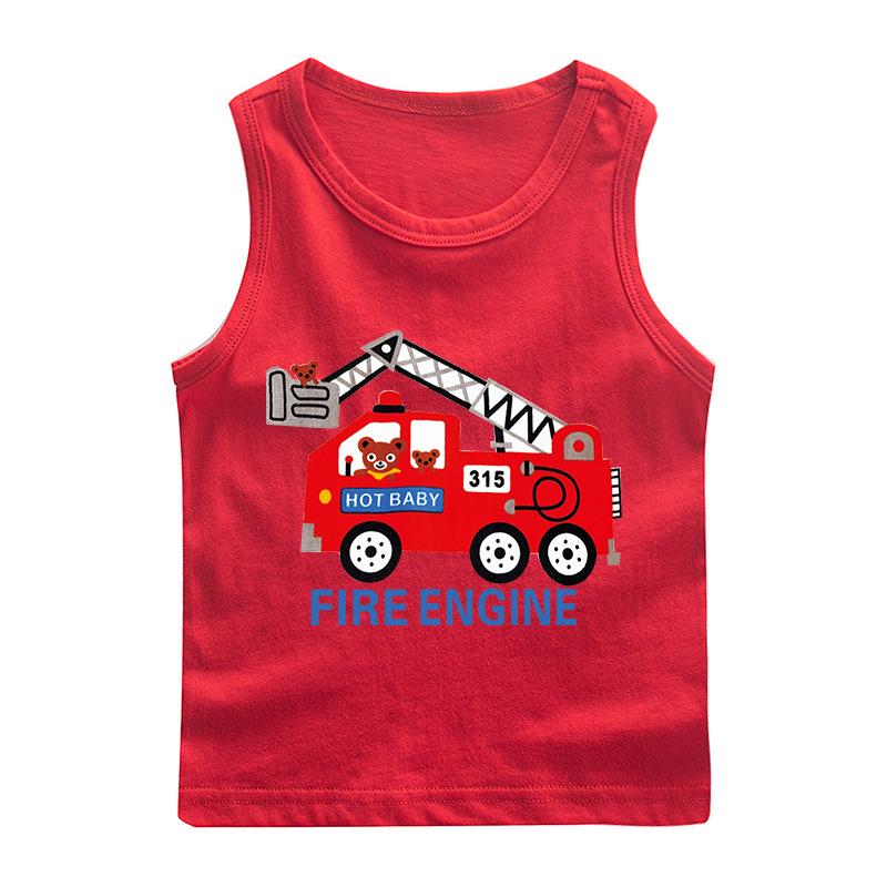 Boys' 100% Cotton Sleeveless Camisole - Trendy Summer T-Shirt Layer & Casual Vest