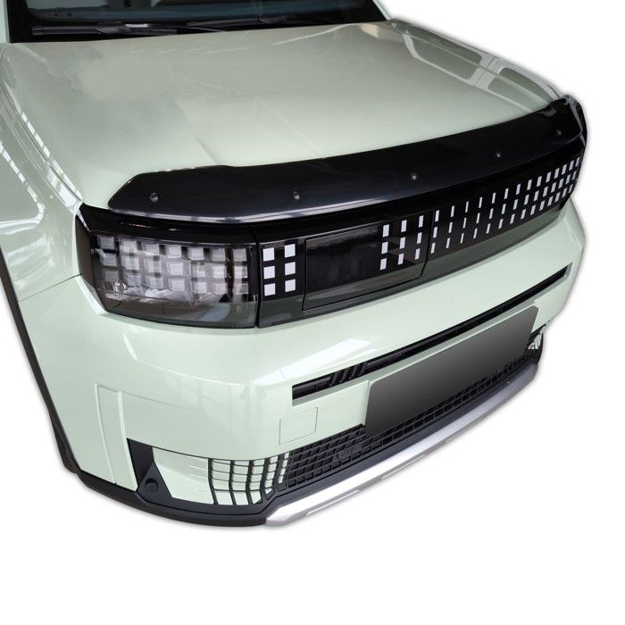 SCOUTT | Bra Capot Déflecteur Protection Pour Fiat Grande Panda Depuis 2025, Aérodynamique, Assemblage Facile, Aucun perçage requis