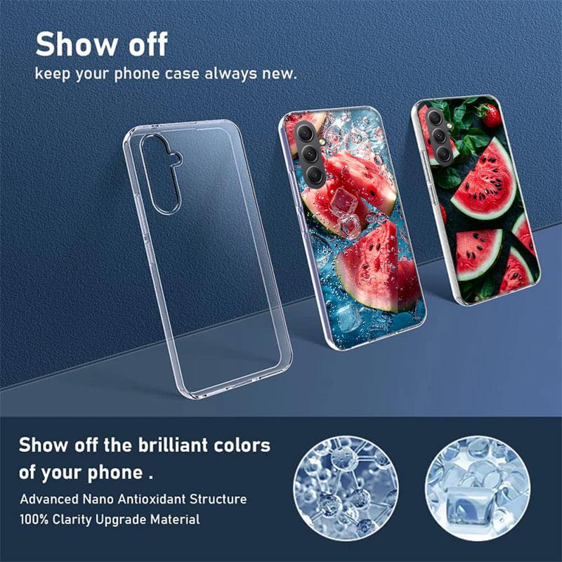 Watermelon Summer Fruit Phone Case for Samsung A17 A37 A57 A07 A16 A26 A36 A56 A06 A02S A12 A22 A32 A52S A04S A14 A24 A34 A54 A0