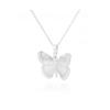 Stylish Fashionable Graceful Female Versatile Butterfly Pendant Necklace Stainless Steel Pendant Casual Gathering Gathering Pendant Necklace