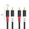 2RCA To 2RCA Cable Gold Plated 2RCA Male To 2RCA Male Stereo Sound Cable for Home Theater HDTV Gaming Consoles