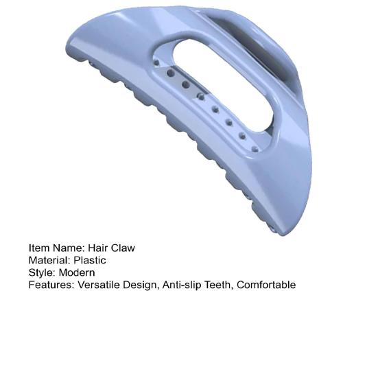 Women Hair Claw Anti-slip Teeth Anti-Breaking Medium Size Hair Clip Decorative Hair Styling Tool Thick Hair Accessory