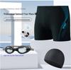 Maillots de bain pour hommes: Bonnet de bain, lunettes de natation et short de bain élégants - Série de maillots de bain décontractés assortis à la mode