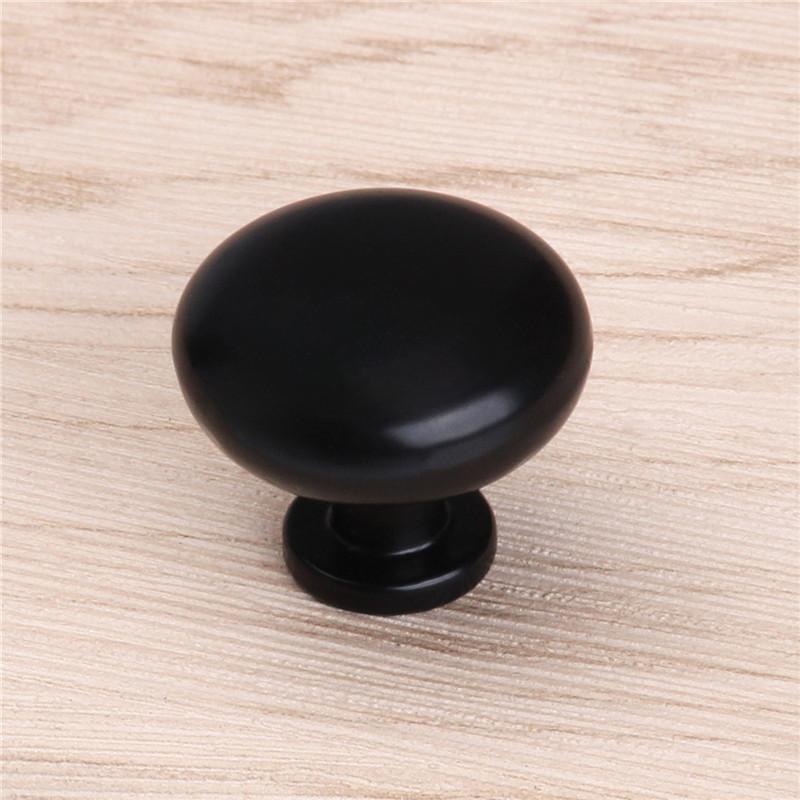 Black Durable Aluminum Alloy 96/128mm Single Hole Door Handle for Furniture Drawer Kitchen Cupboard Cabinet Drawer Pull Knobs