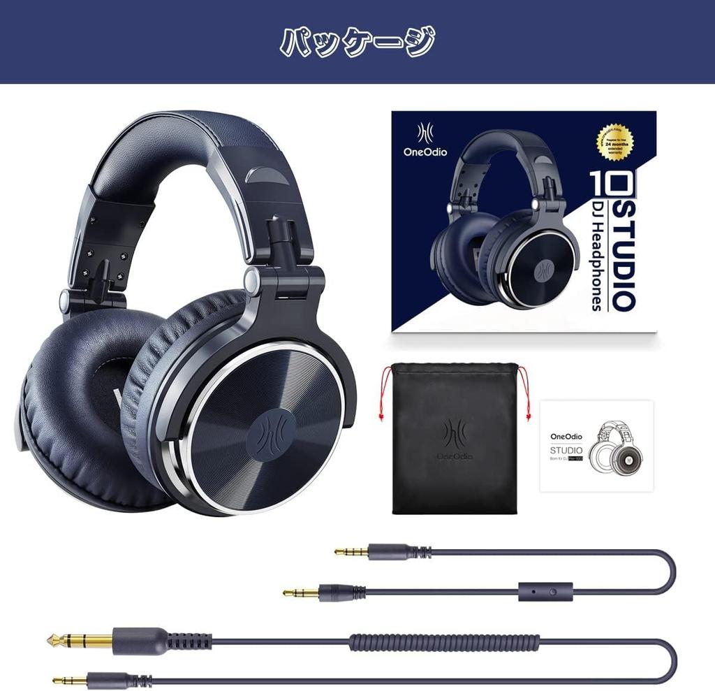 OneOdio Monitor Headphones DJ Headphones Suitable for Studio Instrument TV Movie Recording, Practice, Mixing, Viewing, Watching, Gaming, Etc.