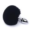 Anal Plug Rabbit Tail Role Play Stainless Steel Prostate Smooth Touch Metal Bunny Tail Sex Toys for Women Men Gay