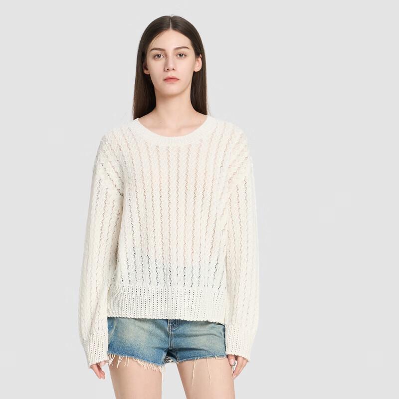 

ELLASSAY Women s Round Neck Knit Sweater M