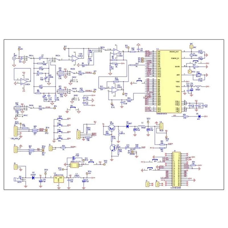AD23-DSO138 Digital Oscilloscope DIY Electronic Kit Microcontroller Circuit Board Assembly Welding Parts