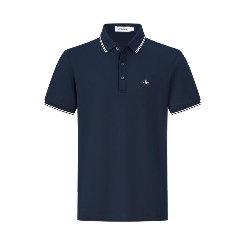 Navigare Atmungsaktives kurzärmeliges Poloshirt für Herren