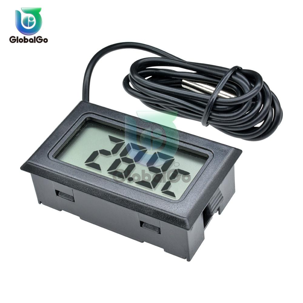 

LCD Digital Thermometer Thermograph Temp Temperature Sensor Meter Refrigerator -50~110 Degree Fridge Electronic Thermometer чёрный