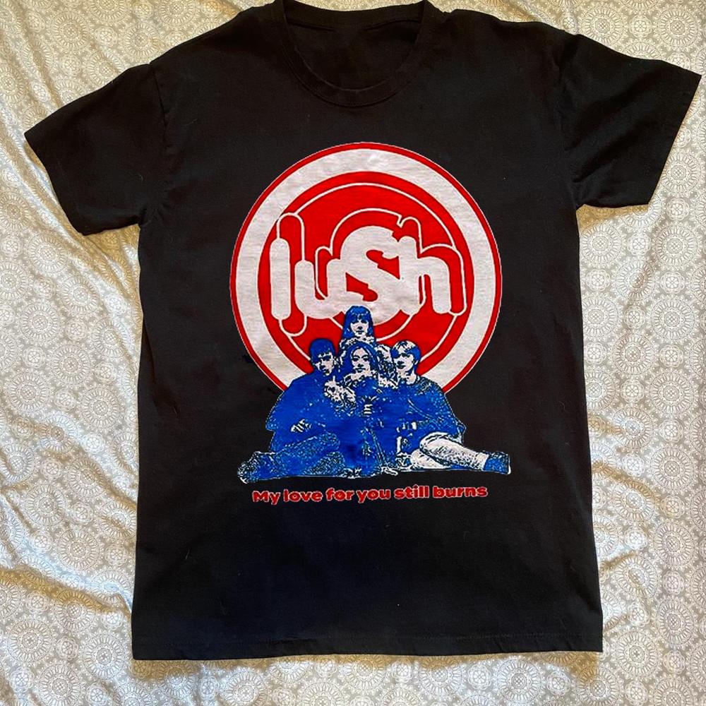 VTG LUSH Band Short Sleeve Black All Size S to 5Xl Shirt CV23 Unisex T-Shirt S
