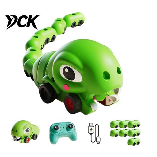 Magnetic Snake Game Toy RC Toy, Electric Remote Control Eating Itself Interactive Electronic Parent-Child Competitive Race Car for Boys Girls