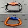 Aluminum D Shape Key Hooks 3 Colors Outdoor Ascend Tool  Mountaineering Protective Equipment