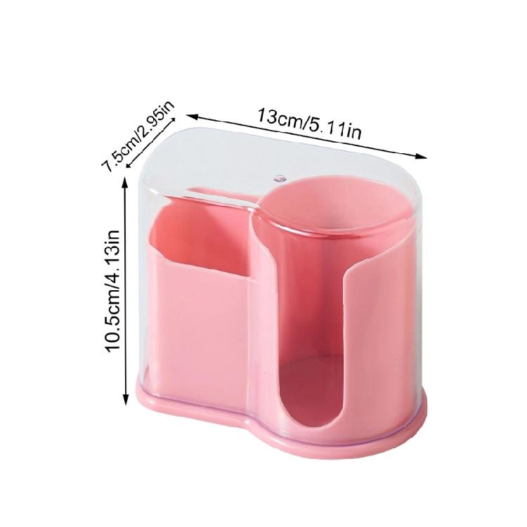 Hygienic Cosmetic Cotton Storage Container Clear Vertical Organizers For Bathroom And Vanities Organization
