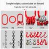 Single-Leg Double Hook G80 Manganese Steel Chain Sling Set