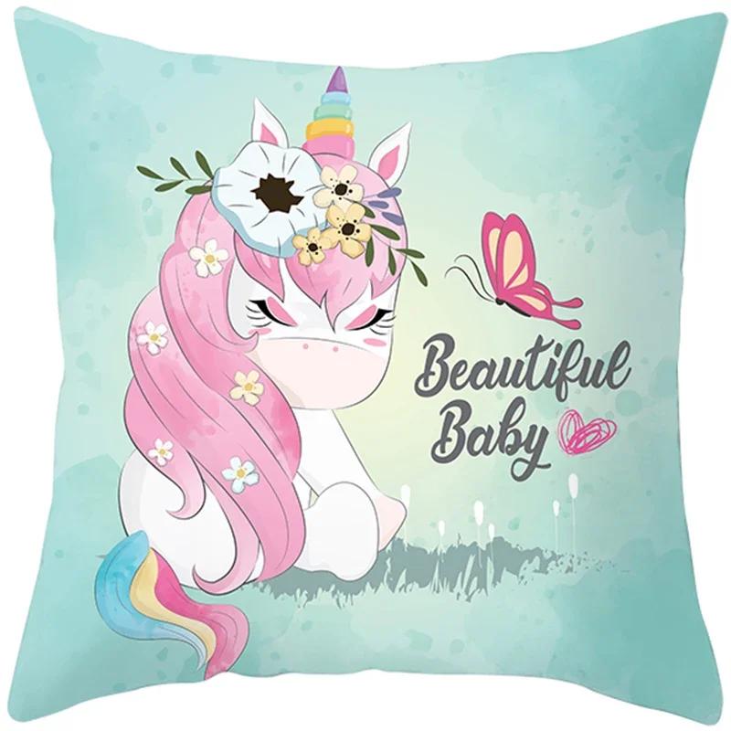 Cute Animals Printing Throw Pillow Case Home Decor for Sofa Bedroom Polyester Cushion cover Designer Funda Cojines x