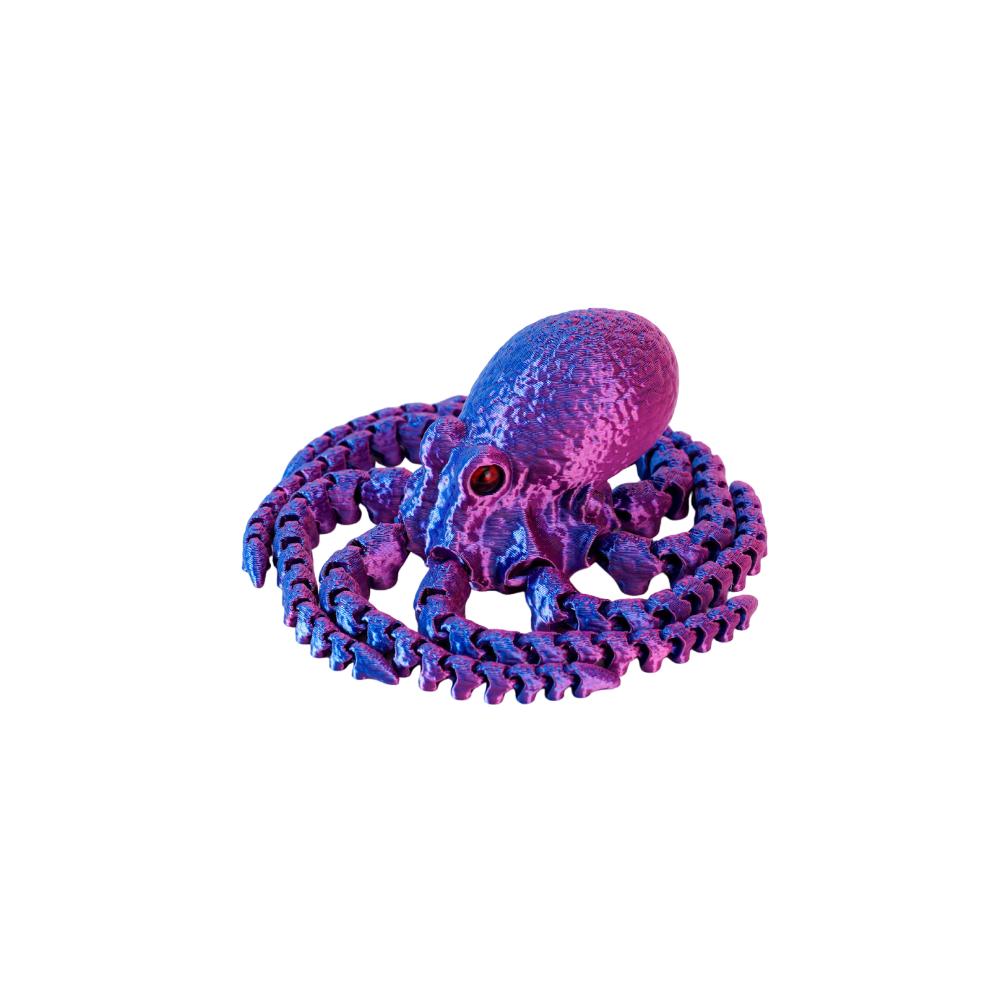 Eco-Friendly Material Articulated Octopusfish Jointed Body Poseable Tentacles  Living Room Decor