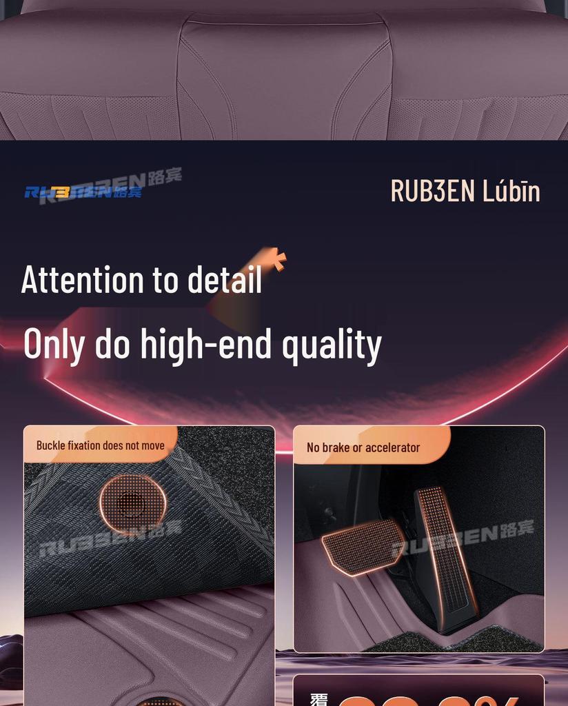 Compatible with 25 Ledao L60 Models: Full-Coverage NIO EV Interior Decorative Carpet