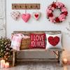 4pcs Valentine's Day Throw Pillow Covers I Love You More Rose Truck Love Balloon Designs, Zip Closure, Anniversary, Wedding, Party Cushion Case