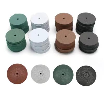 100Pcs Dental Laboratory Polishing Wheels Silicone Rubber Coarse Fine Grinding Discs Dental Lab Material