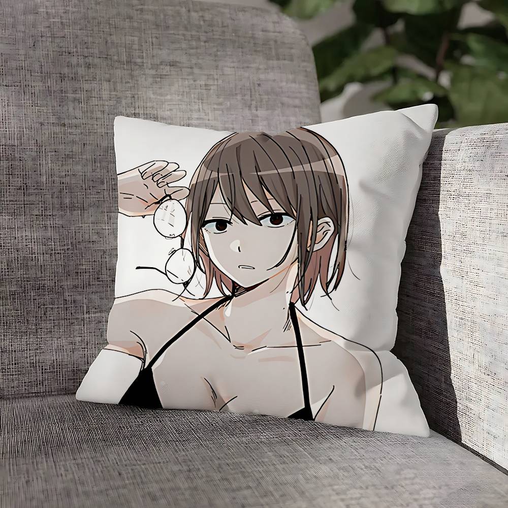 

Kyouko Mejiro Smoking Pillow Case For Sofa Decor Car Office Room Printing Cushion Cover Decorations and Protector 12x12Inch