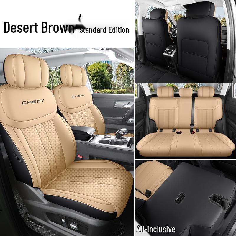 Universal Full Leather Car Seat Cushion for Explore 06 - New Model, Fits Five-Seat, All-Season Use.