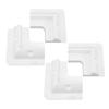 4pcs Solar Panel Corner Bracket Anti UV ABS Solar Panel Roof Drill Free Support Mount for RV Boats