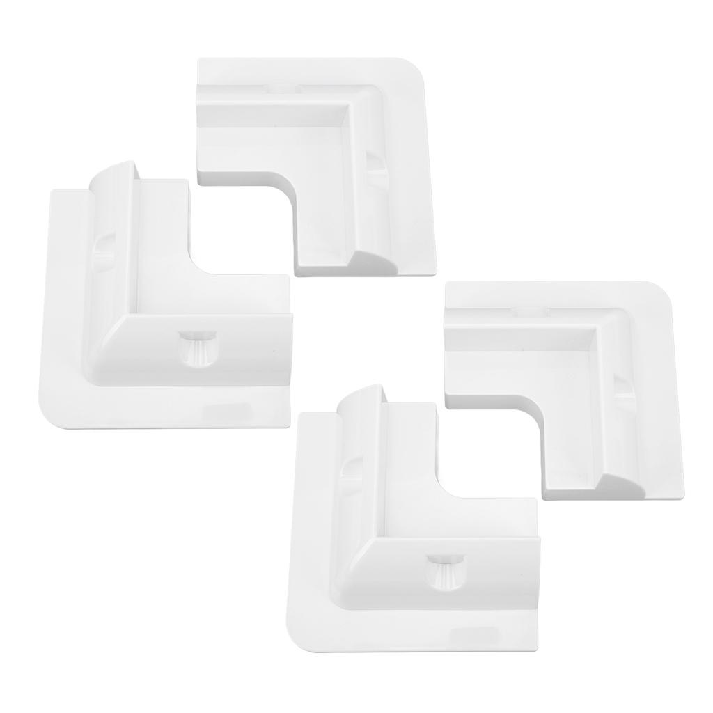 4pcs Solar Panel Corner Bracket Anti UV ABS Solar Panel Roof Drill Free Support Mount for RV Boats