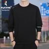 Woodpecker 2025 Men's Spring/Autumn Cotton Round Neck Hoodie Pullover Long Sleeve T-shirt