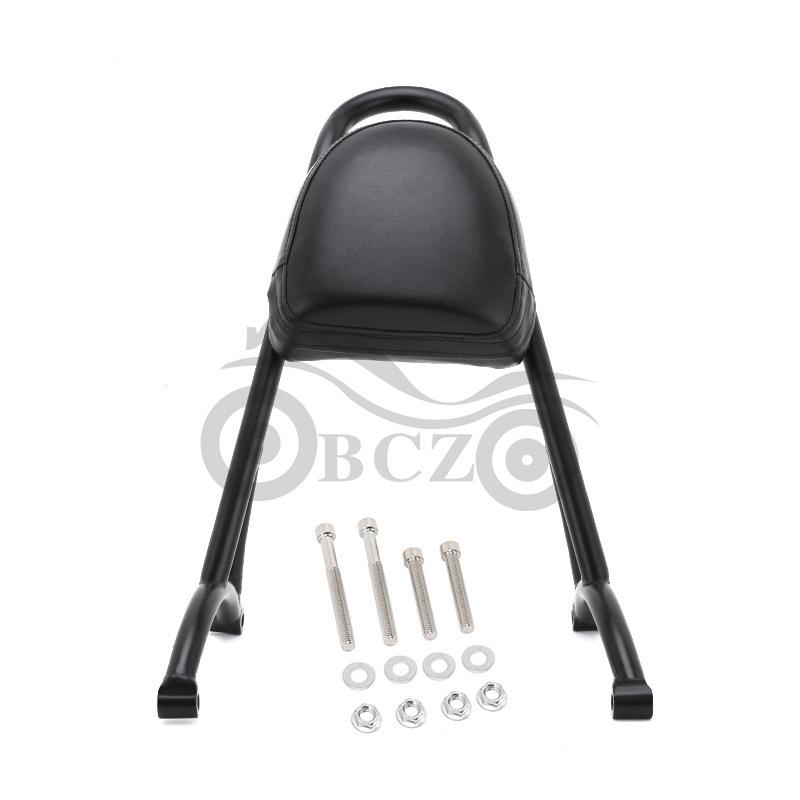 Modified Harley XL883 1200 Motorcycle Round Tube with Rear Backrest, Rear Arch, and Tail Rack (2004-2020)