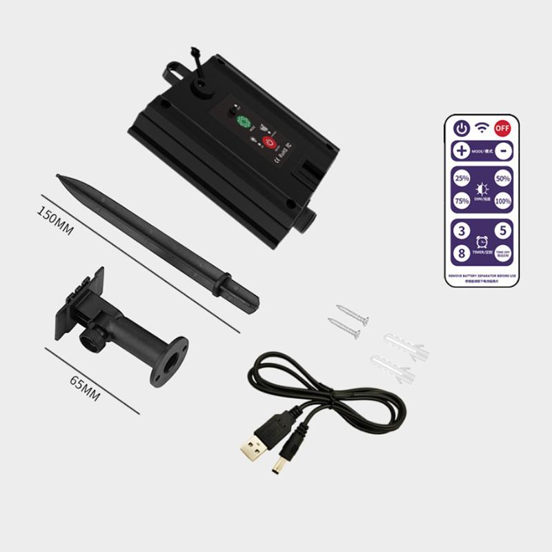 1 Set 3.7V 1200Mah Led Light String Control Box With Remote Control Solar Panel Controller For Led String Strip Lamp Charging