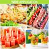 100Pcs Disposable Appetizer Forks Bamboo Dessert Cocktail Forks Restaurant Tableware  Household Use