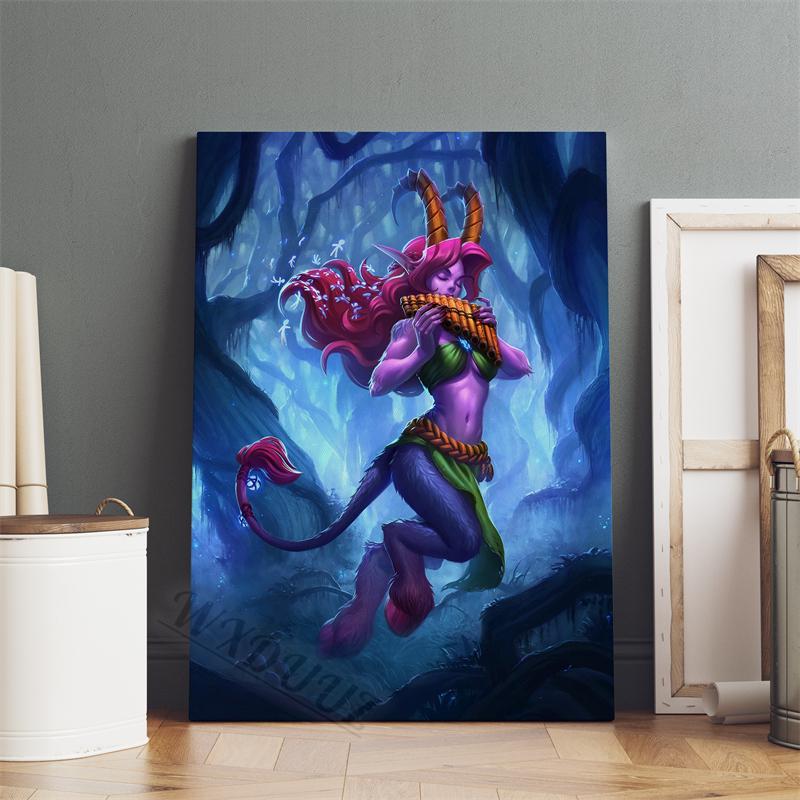 Hearthstone Game Animated Movies Character Pictures For Room Living 80s Retro Art Home Wall Decor Canvas Painting Print Posters