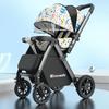 Reversible Baby Stroller: Sit & Lie, Foldable, Lightweight, High Landscape, 0-3 Years, Baby Carriage.