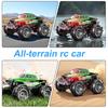Remote Control Amphibious Off-road Car with LED Light 4WD Kids Electric 2.4GHz RC Stunt Truck Rechargeable Toddlers All-terrain Crawler Vehicle Toy